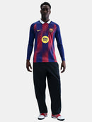 Mens Long Sleeved FC Barcelona Home Shirt 25/26