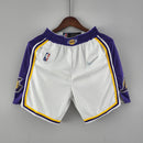 Short 75th anniversary Los Angeles Lakers white NBA
