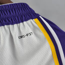 Short 75th anniversary Los Angeles Lakers white NBA