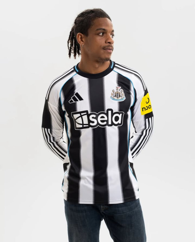 Mens Long Sleeved Newcastle United Home Shirt 25/26