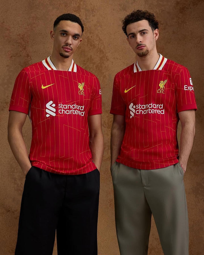 Liverpool Home Jersey - Special Edition - Champions 24/25 and Gold Trolphy