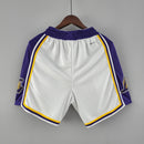 Short 75th anniversary Los Angeles Lakers white NBA