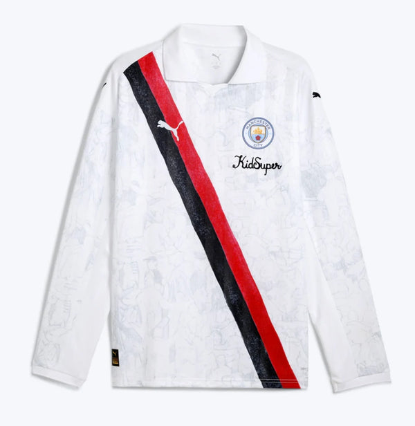 Manchester City KidSuper Retro Long Sleeve Shirt 2025/26