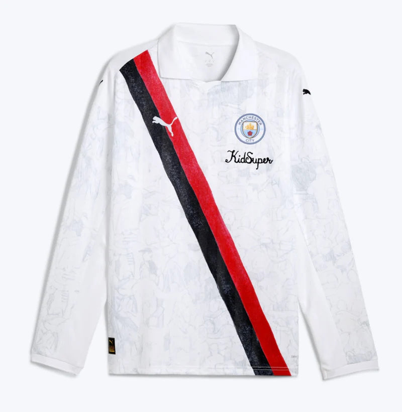 Manchester City KidSuper Retro Long Sleeve Shirt 2025/26