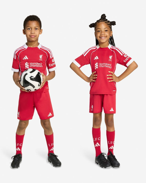 Kids kit Liverpool Home 25/26 - With Socks
