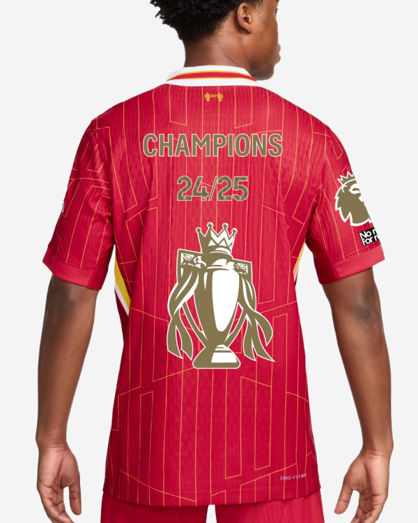 Liverpool Home Jersey - Special Edition - Champions 24/25 and Gold Trolphy